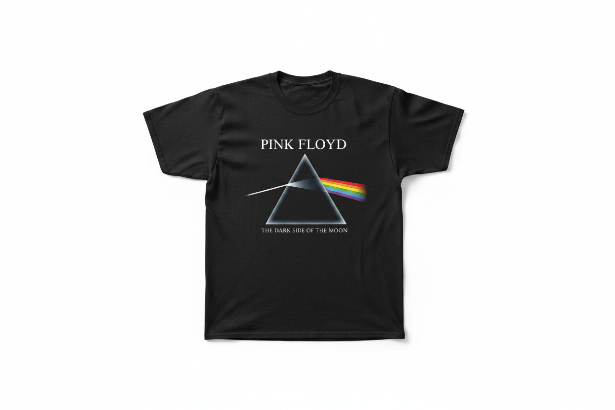Pink Floyd Dark Side of the Moon graphic tee - Black