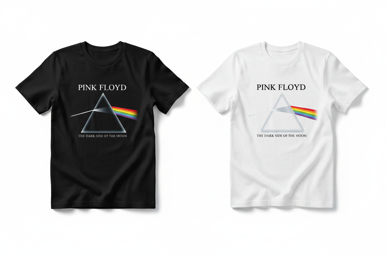 Pink Floyd Dark Side of the Moon T-Shirt Mockup